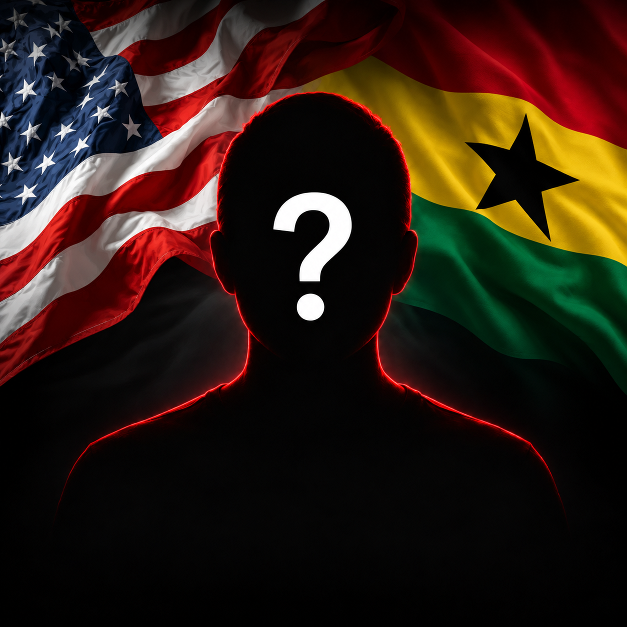 Mystery missionary silhouette with a question mark